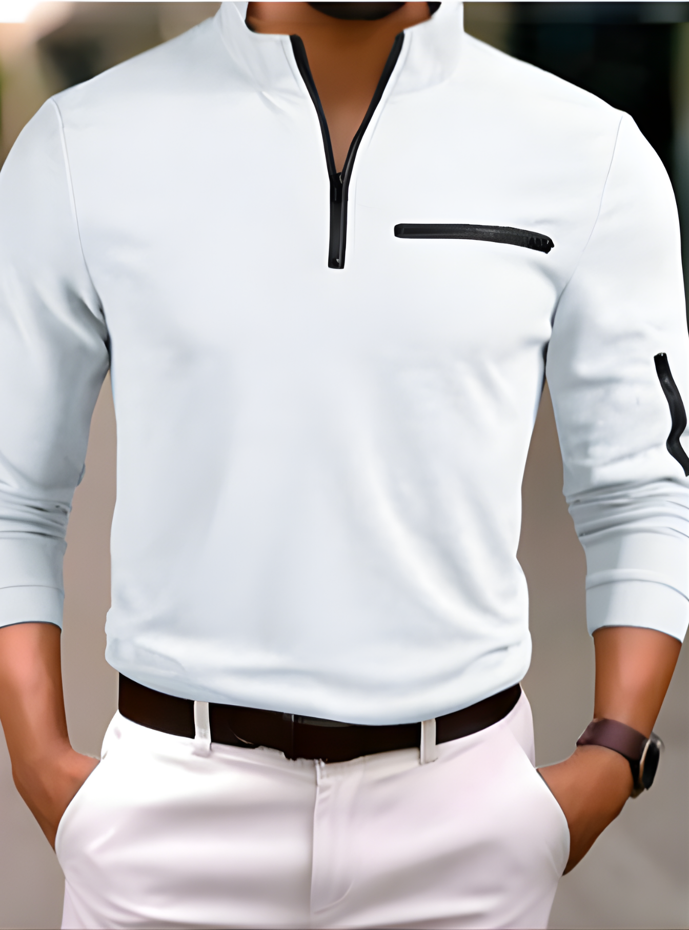 Men's Textured Waffle Fabric